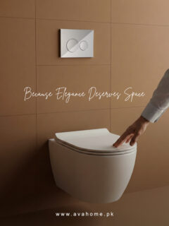 Half Frame Concealed Tank with Ava Home D150 Seat Cover
Experience invisible strength and visible difference. This integrated bathroom solution features a pneumatic dual-flush system (3L/9L), adjustable water flow, a sleek chrome or white push button, and an efficient flow rate of 4.8L- paired with the durable and comfortable PP D150 seat cover for lasting performance and daily ease.

#AvaHome #AvaHomeSanitary #AvaHomeBathroom #LuxuryBathrooms #ModernBathroomDesign #FlushInStyle #ConcealedTank #LuxuryDrainage #DesignerDrains #SeatCoverStyle #SmartFlush #EveryDetailMatters #EverydayElegance #MinimalLuxury #TimelessDesign #BathroomGoals #LuxuryThatLasts

......

📲 Inquiry / WhatsApp: 03250000211
www.avahome.pk